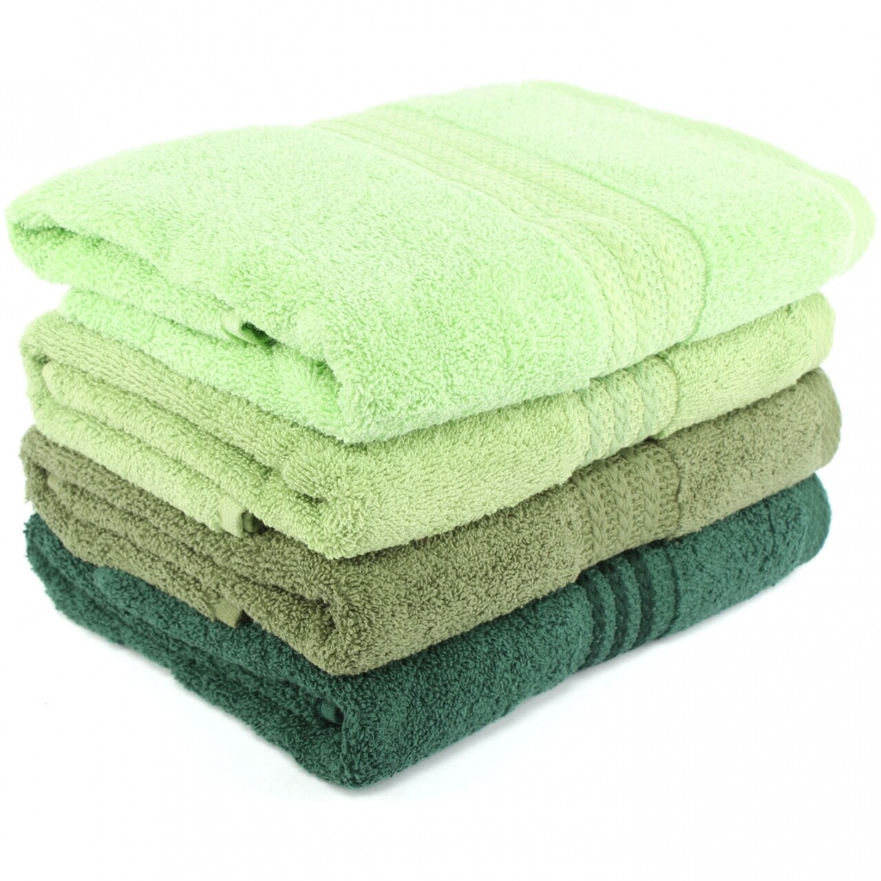 Set 4 prosoape de maini, Hobby, 70x140 cm, 100% bumbac, verde - imagine 4